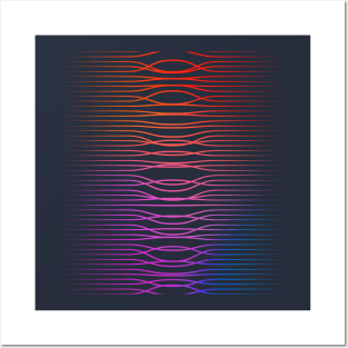 Gradient twisted fibers Posters and Art